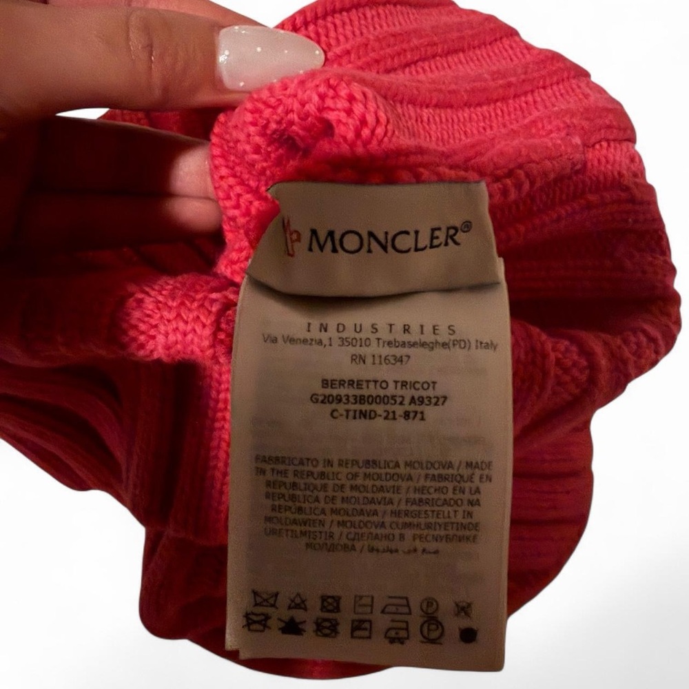 Moncler Ribbed Wool Beanie - Picture 3 of 3